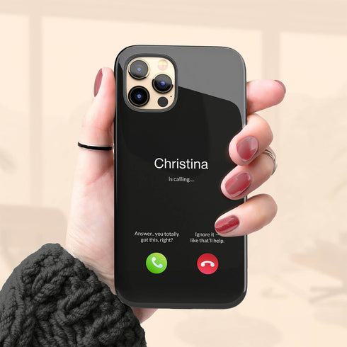 Personalized Funny Chaos Calling iPhone Case
